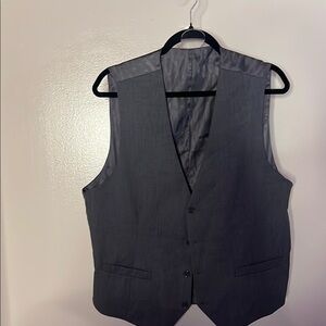 Gray Slim Fit Vest with Classic Design